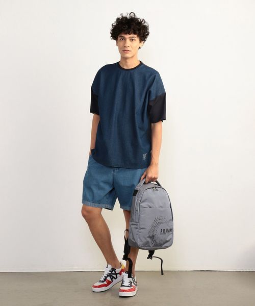 ARMANI EXCHANGE(アルマーニエクスチェンジ)の「【A|Xアルマーニ エクスチェンジ】ロゴプリント バックパック リュックサック(バックパック/リュック・メンズ・グレー/グレー系その他・FREE)」の13枚目の写真