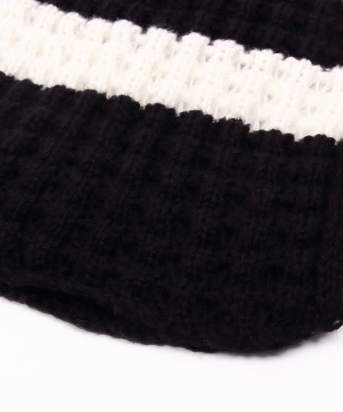 ８(eight)（エイト）の「ワッフル ライン ロングマフラー（マフラー・メンズ・ブラック×グレー/ブラック×ホワイト/ネイビー×ホワイト・FREE）」の14枚目の写真