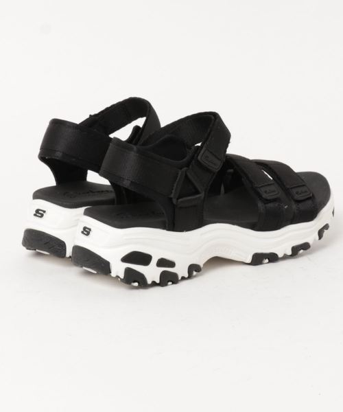 SKECHERS（スケッチャーズ）の「SKECHERS D'Lites スケッチャーズ サンダル（サンダル・レディース・ホワイト/ブラック/グレー・23.0cm/24.0cm/25.0cm）」の5枚目の写真