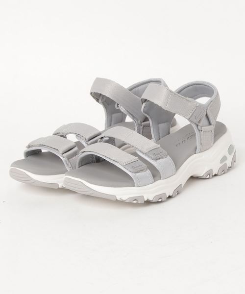 SKECHERS（スケッチャーズ）の「SKECHERS D'Lites スケッチャーズ サンダル（サンダル・レディース・ホワイト/ブラック/グレー・23.0cm/24.0cm/25.0cm）」の10枚目の写真