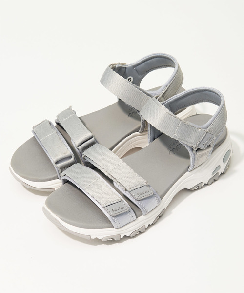 SKECHERS（スケッチャーズ）の「SKECHERS D'Lites スケッチャーズ サンダル（サンダル・レディース・ホワイト/ブラック/グレー・23.0cm/24.0cm/25.0cm）」の7枚目の写真