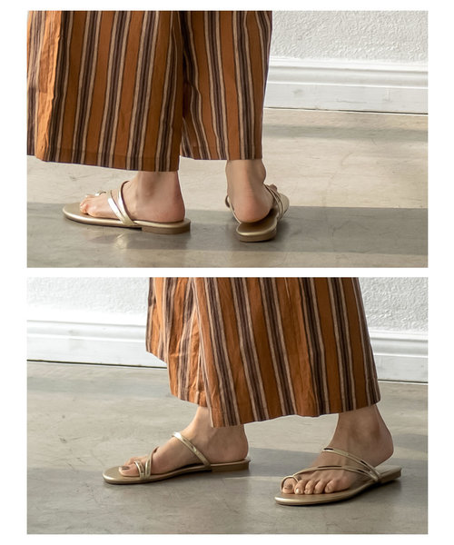 Re:EDIT(リエディ)の「親指リングビーチサンダル(サンダル・レディース・ブラック/シルバー/ゴールド/キャメル/パイソン・SMALL/MEDIUM/LARGE/X-LARGE/XX-LARGE)」の13枚目の写真