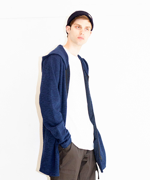 VIRGOwearworks（ヴァルゴウェアワークス）の「YOURS LONG KNIT（パーカー・メンズ・カーキ/ブラック/ネイビー・2/4/3）」の3枚目の写真