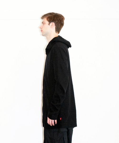 VIRGOwearworks（ヴァルゴウェアワークス）の「YOURS LONG KNIT（パーカー・メンズ・カーキ/ブラック/ネイビー・2/4/3）」の6枚目の写真
