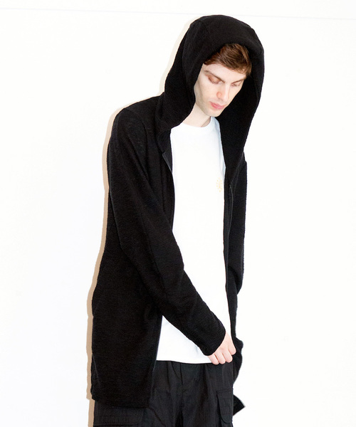 VIRGOwearworks（ヴァルゴウェアワークス）の「YOURS LONG KNIT（パーカー・メンズ・カーキ/ブラック/ネイビー・2/4/3）」の7枚目の写真