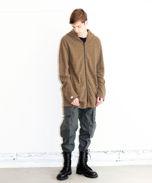 VIRGOwearworks（ヴァルゴウェアワークス）の「YOURS LONG KNIT（パーカー・メンズ・カーキ/ブラック/ネイビー・2/4/3）」の15枚目の写真