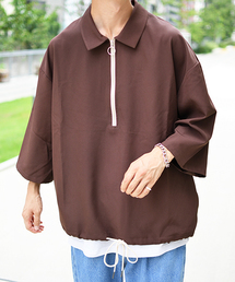 kutir | 7分袖ハーフジップシャツ(シャツ/ブラウス)