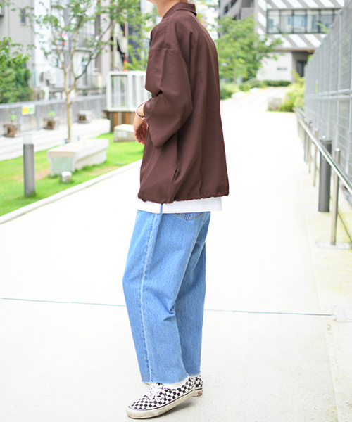 kutir（クティール）の「7分袖ハーフジップシャツ（シャツ/ブラウス・メンズ・キャメル/ブラック/ダークブラウン/ベージュ/ボルドー・MEDIUM/LARGE）」の14枚目の写真