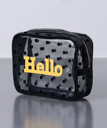 新品LUDLOW（ラドロー）ポーチ LUDLOW（ラドロー）の「＜LUDLOW（ラドロー）＞ DOT FLOCKED
