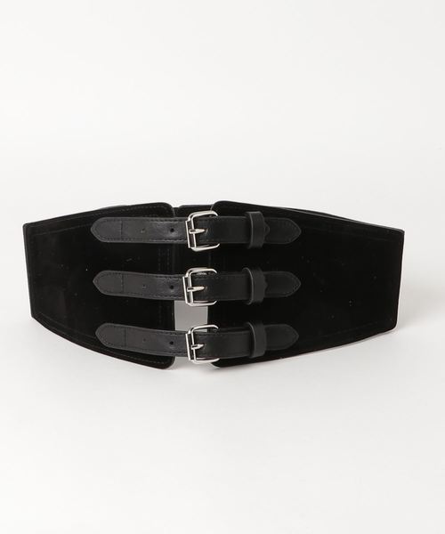 セール Cecil Mcbee セシルマクビー のファッション ファッション雑貨 ベルト スエードコルセットベルト ベルト Cecil