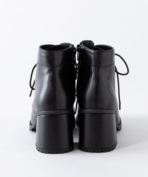 WEGO（ウィゴー）の「WEGO/レースアップヒールブーツ（ブーツ・レディース・ブラック/ブラウン・LARGE/MEDIUM）」の6枚目の写真