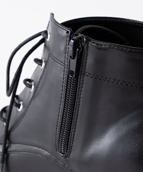 WEGO（ウィゴー）の「WEGO/レースアップヒールブーツ（ブーツ・レディース・ブラック/ブラウン・LARGE/MEDIUM）」の7枚目の写真