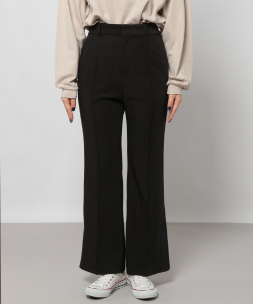 PAGEBOY(ページボーイ)の「ストレッチピンタックフレア2(その他パンツ・レディース・ブラック/ダークブラウン・SMALL/MEDIUM)」の10枚目の写真