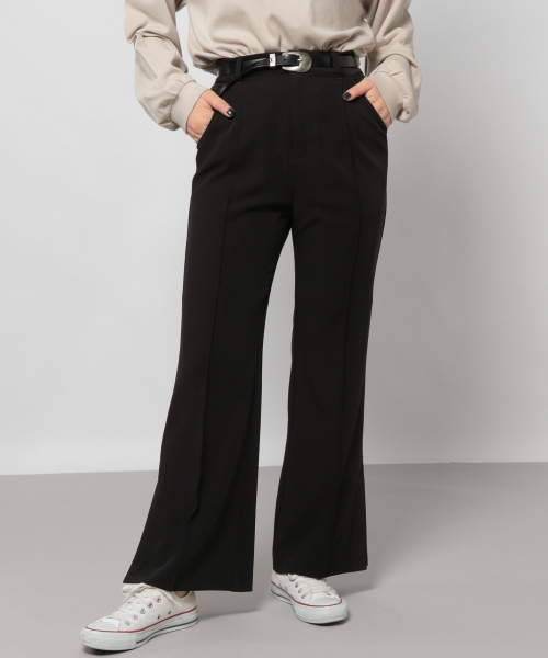 PAGEBOY(ページボーイ)の「ストレッチピンタックフレア2(その他パンツ・レディース・ブラック/ダークブラウン・SMALL/MEDIUM)」の16枚目の写真