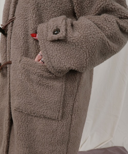 PairPair(ペアペア)の「もこもこボアダッフルコート(その他アウター・レディース・アイボリー/モカ・FREE)」の14枚目の写真