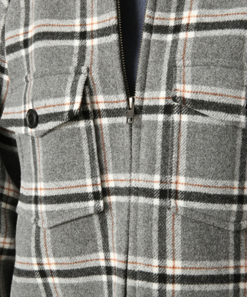 LOWRYS FARM（ローリーズファーム）の「メリノZIPブルゾン　847134（その他アウター・レディース・ベージュ/グレー・FREE）」の11枚目の写真