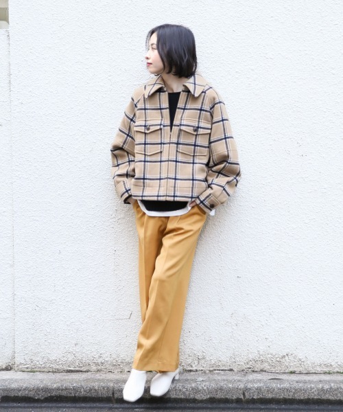 LOWRYS FARM（ローリーズファーム）の「メリノZIPブルゾン　847134（その他アウター・レディース・ベージュ/グレー・FREE）」の20枚目の写真