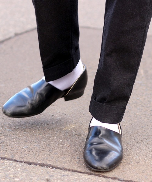 MinoriTY（マイノリティ）の「【コラボ「MinoriTY × WEARISTA　れぽすけ」】ワイドテーパードパンツ スラックス（スラックス・メンズ・ブラック/ブラウン・M/L）」の20枚目の写真