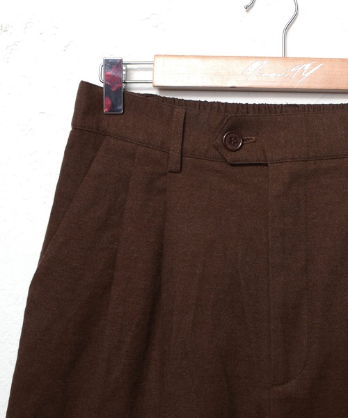 MinoriTY（マイノリティ）の「【コラボ「MinoriTY × WEARISTA　れぽすけ」】ワイドテーパードパンツ スラックス（スラックス・メンズ・ブラック/ブラウン・M/L）」の8枚目の写真