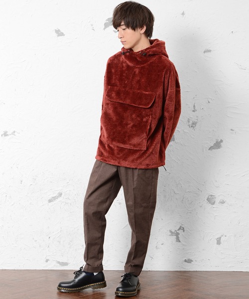 MinoriTY（マイノリティ）の「【コラボ「MinoriTY × WEARISTA　れぽすけ」】ワイドテーパードパンツ スラックス（スラックス・メンズ・ブラック/ブラウン・M/L）」の5枚目の写真