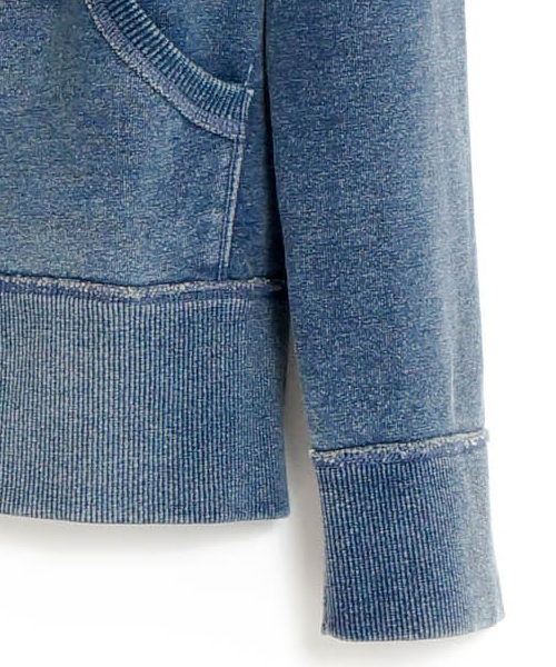 goa（ゴア）の「ｲﾝﾃﾞｨｺﾞ裏毛 ﾋﾞｯｸﾌｰﾄﾞｼﾞｬｹｯﾄ（パーカー）」 - WEAR