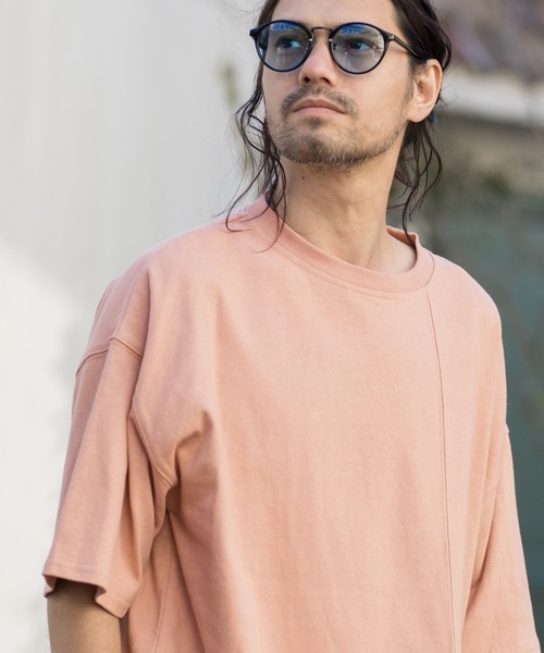 CAMBIO（カンビオ）の「mt6396-Dry Touch Switch Cut sew カットソー（Tシャツ/カットソー・メンズ・ミント/グレイッシュベージュ/ピンク系その他/ホワイト/ブラック・L/M）」の5枚目の写真
