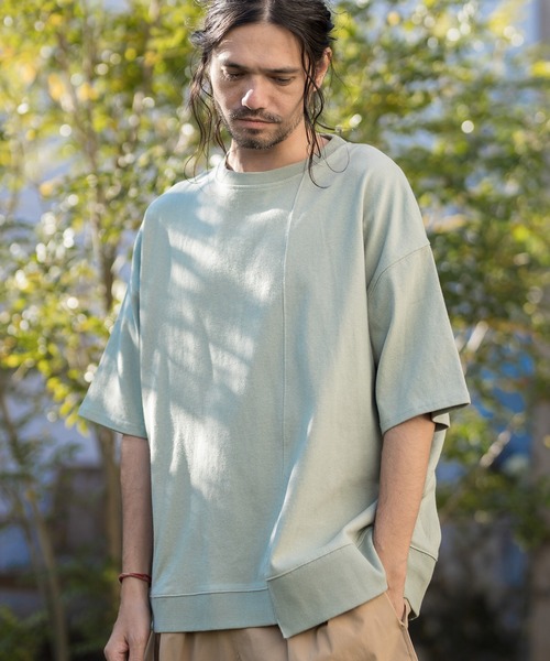 CAMBIO（カンビオ）の「mt6396-Dry Touch Switch Cut sew カットソー（Tシャツ/カットソー・メンズ・ミント/グレイッシュベージュ/ピンク系その他/ホワイト/ブラック・L/M）」の4枚目の写真