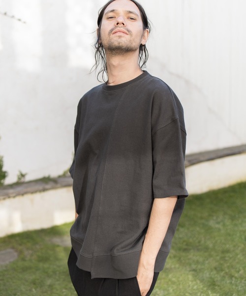 CAMBIO（カンビオ）の「mt6396-Dry Touch Switch Cut sew カットソー（Tシャツ/カットソー・メンズ・ミント/グレイッシュベージュ/ピンク系その他/ホワイト/ブラック・L/M）」の3枚目の写真