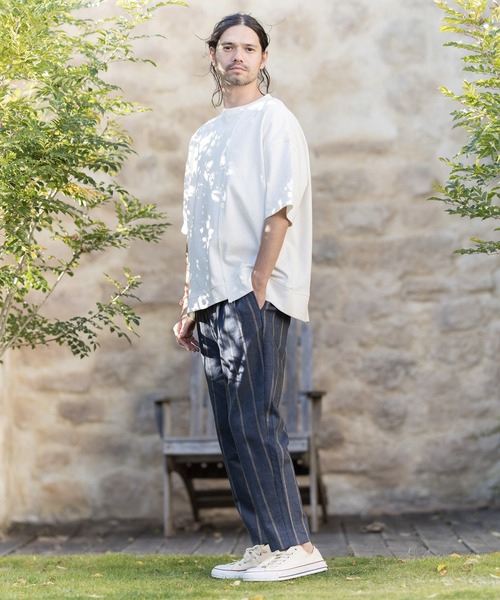 CAMBIO（カンビオ）の「mt6396-Dry Touch Switch Cut sew カットソー（Tシャツ/カットソー・メンズ・ミント/グレイッシュベージュ/ピンク系その他/ホワイト/ブラック・L/M）」の7枚目の写真