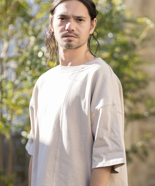 CAMBIO（カンビオ）の「mt6396-Dry Touch Switch Cut sew カットソー（Tシャツ/カットソー・メンズ・ミント/グレイッシュベージュ/ピンク系その他/ホワイト/ブラック・L/M）」の10枚目の写真