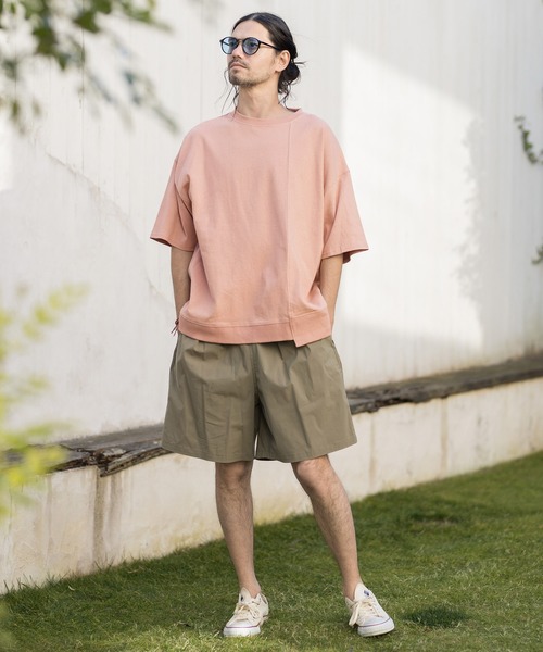 CAMBIO（カンビオ）の「mt6396-Dry Touch Switch Cut sew カットソー（Tシャツ/カットソー・メンズ・ミント/グレイッシュベージュ/ピンク系その他/ホワイト/ブラック・L/M）」の16枚目の写真