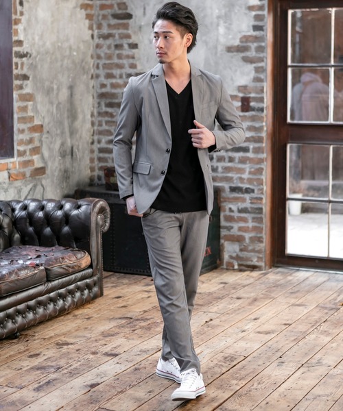 ADMIX/ATELIER SAB MEN（アドミックスアトリエサブメン）の「T/R ストレッチ リラックス イージー テーパードパンツ（その他パンツ・メンズ・ブラック/ネイビー/グレー/グレー系その他/グレー系その他2・48/50）」の13枚目の写真