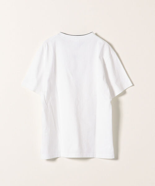Champion（チャンピオン）の「【SHIPS any別注】Champion:フェイクレイヤーポケットTシャツ（Tシャツ/カットソー・レディース・ブラック/ホワイト/ベージュ/ライトブルー・SMALL）」の6枚目の写真