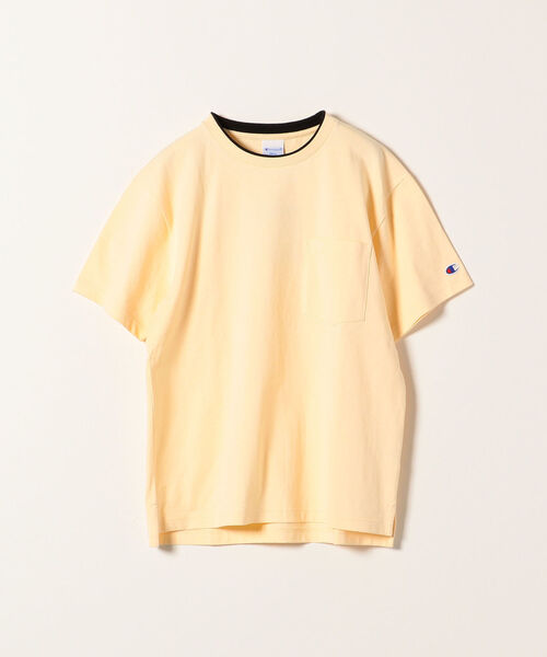 Champion（チャンピオン）の「【SHIPS any別注】Champion:フェイクレイヤーポケットTシャツ（Tシャツ/カットソー・レディース・ブラック/ホワイト/ベージュ/ライトブルー・SMALL）」の16枚目の写真