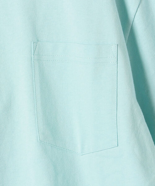 Champion（チャンピオン）の「【SHIPS any別注】Champion:フェイクレイヤーポケットTシャツ（Tシャツ/カットソー・レディース・ブラック/ホワイト/ベージュ/ライトブルー・SMALL）」の13枚目の写真