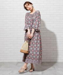 coen | Market（マーケット）モダールフラワープリントワンピース(ワンピース)