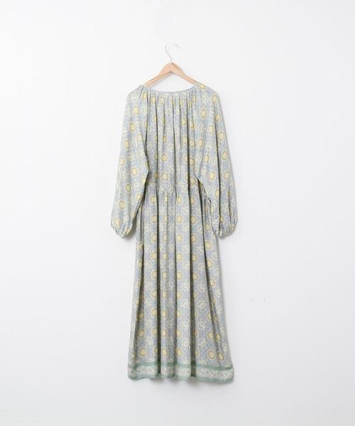 coen（コーエン）の「Market（マーケット）モダールフラワープリントワンピース（ワンピース・レディース・ライトブルー/ダークグレー・FREE）」の12枚目の写真