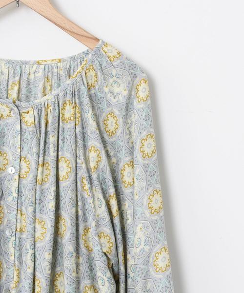 coen（コーエン）の「Market（マーケット）モダールフラワープリントワンピース（ワンピース・レディース・ライトブルー/ダークグレー・FREE）」の10枚目の写真