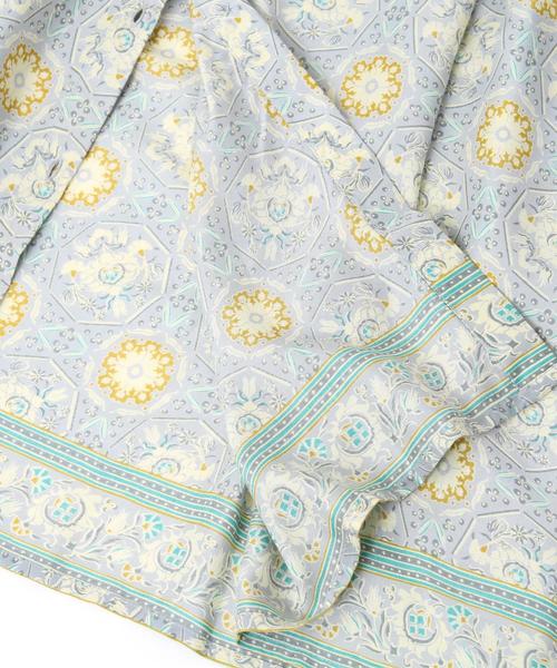 coen（コーエン）の「Market（マーケット）モダールフラワープリントワンピース（ワンピース・レディース・ライトブルー/ダークグレー・FREE）」の4枚目の写真