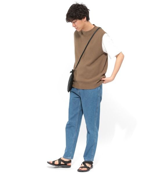 LAKOLE（ラコレ）の「強撚カノコベスト / LAKOLE（ベスト・メンズ・ブラウン/ブルー/サンドグレー・MEDIUM/LARGE）」の7枚目の写真