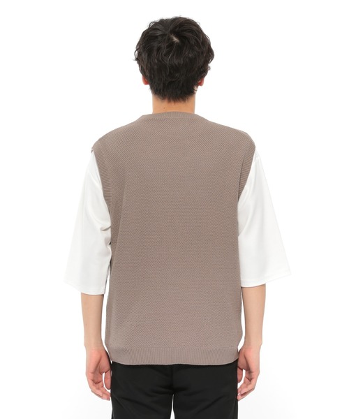 LAKOLE（ラコレ）の「強撚カノコベスト / LAKOLE（ベスト・メンズ・ブラウン/ブルー/サンドグレー・MEDIUM/LARGE）」の11枚目の写真