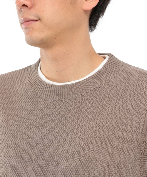 LAKOLE（ラコレ）の「強撚カノコベスト / LAKOLE（ベスト・メンズ・ブラウン/ブルー/サンドグレー・MEDIUM/LARGE）」の12枚目の写真