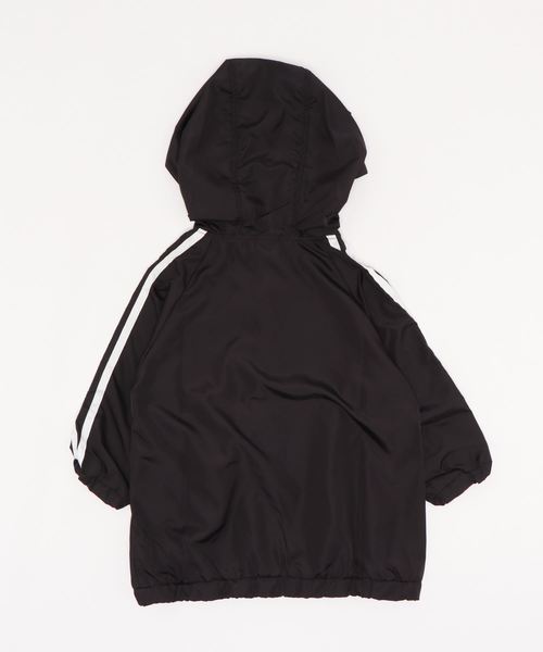 BABYDOLL（ベビードール）の「汚れを弾いてお手入れ楽々撥水レインロングパーカー 3837K（パーカー・キッズ・ブラック/ホワイト・XL(140-150)/L(120-130)/M(100-110)/S(80-90)）」の3枚目の写真