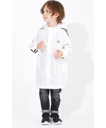 汚れを弾いてお手入れ楽々撥水レインロングパーカー 3837K