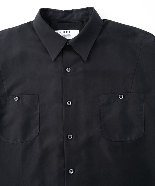 OURET（オーレット）の「レーヨンパウダーポプリン ボックスドルマンワークシャツ（シャツ/ブラウス・メンズ・ブラウン/ブラック/カーキ・3/1/2）」の14枚目の写真