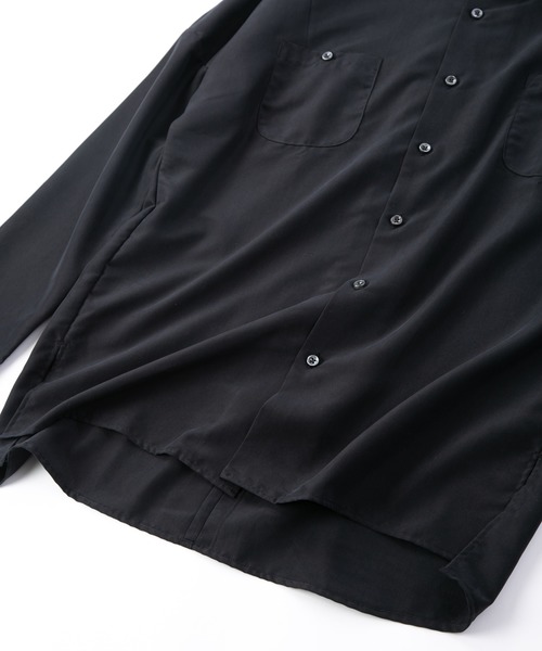 OURET（オーレット）の「レーヨンパウダーポプリン ボックスドルマンワークシャツ（シャツ/ブラウス・メンズ・ブラウン/ブラック/カーキ・3/1/2）」の10枚目の写真