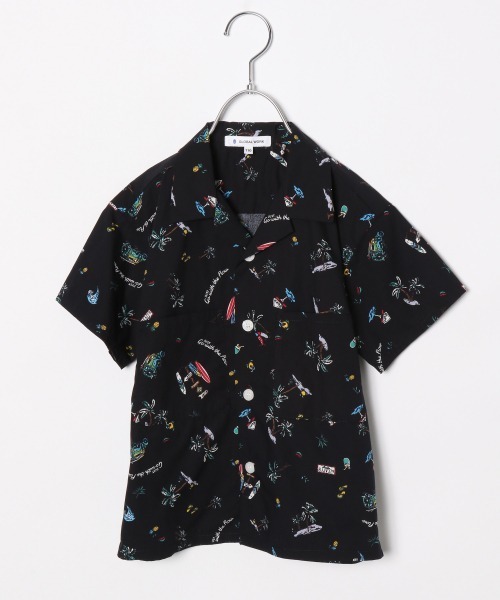 GLOBAL WORK（グローバルワーク）の「【キッズ】開襟ダブルポケシャツ/874979（シャツ/ブラウス・キッズ・ホワイト/ブラック/ネイビー・110cm/120cm/130cm/140cm/100cm）」の3枚目の写真