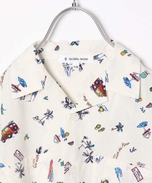GLOBAL WORK（グローバルワーク）の「【キッズ】開襟ダブルポケシャツ/874979（シャツ/ブラウス・キッズ・ホワイト/ブラック/ネイビー・110cm/120cm/130cm/140cm/100cm）」の13枚目の写真