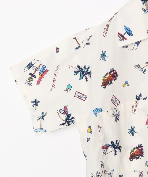 GLOBAL WORK（グローバルワーク）の「【キッズ】開襟ダブルポケシャツ/874979（シャツ/ブラウス・キッズ・ホワイト/ブラック/ネイビー・110cm/120cm/130cm/140cm/100cm）」の11枚目の写真