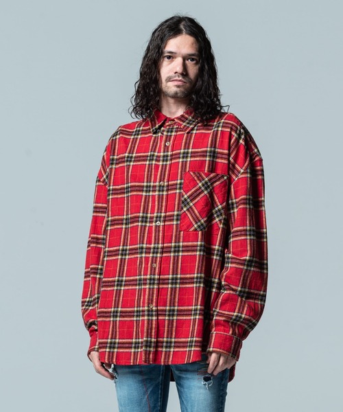 セール Big Check Sh ビッグチェックシャツ シャツ ブラウス Glamb グラム のファッション通販 Zozotown